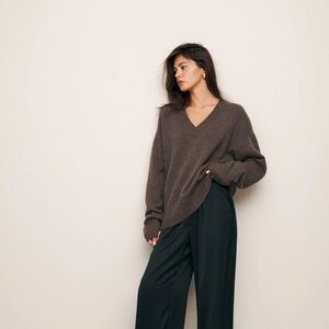 Reformation Jadey Oversized V-Neck